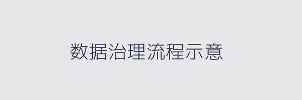 数据治理流程示意